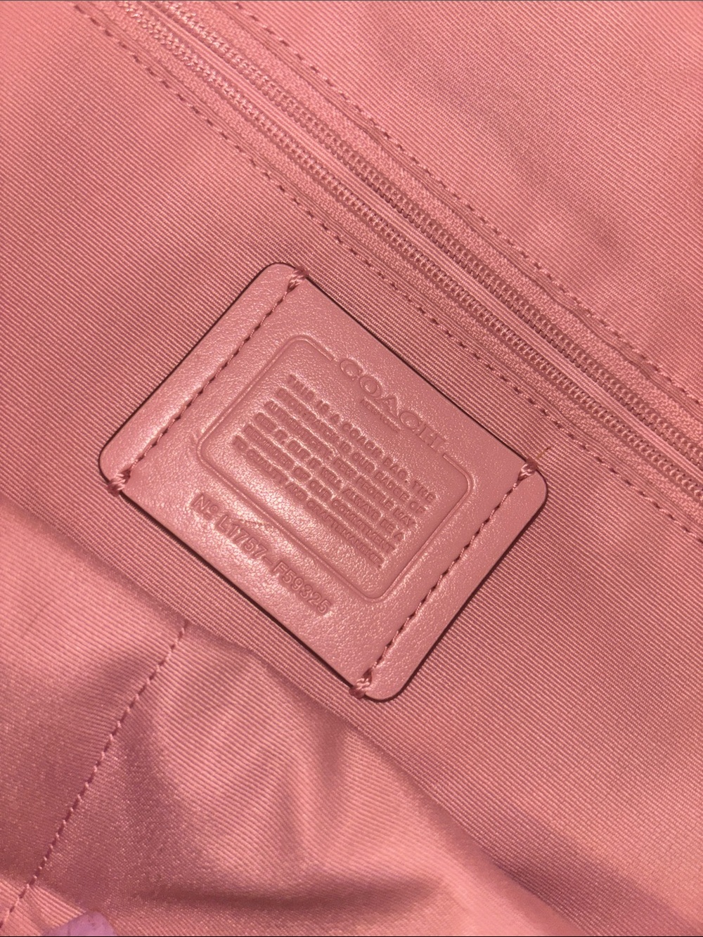 Coach Blush Pink Leather Satchel - Picture 4 of 7